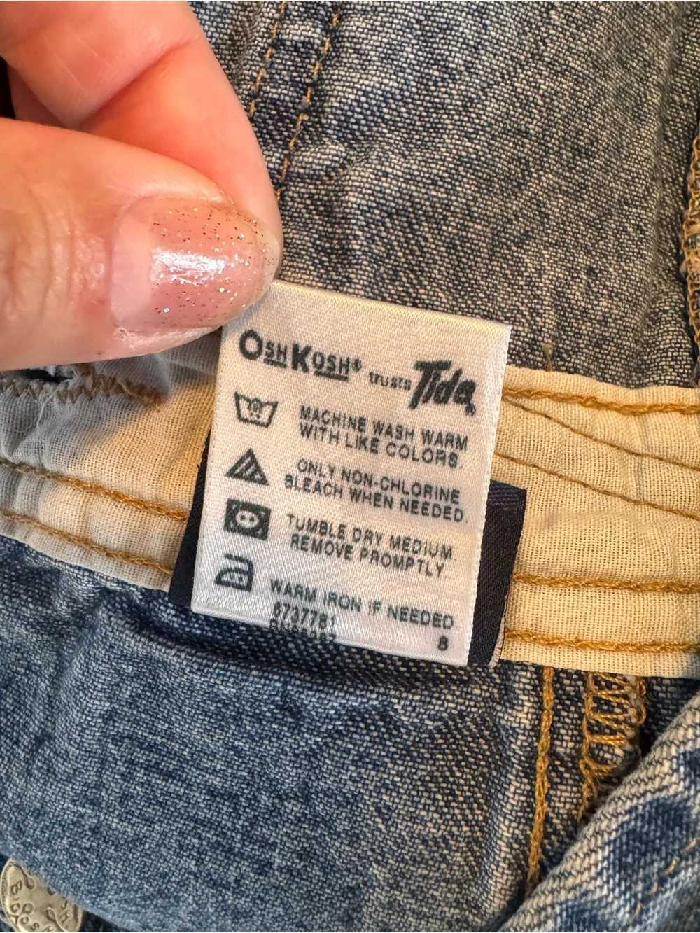 Vintage OshKosh B’Gosh Vestbak Denim Bib Overalls 2T Classic Carpenter Snap Leg